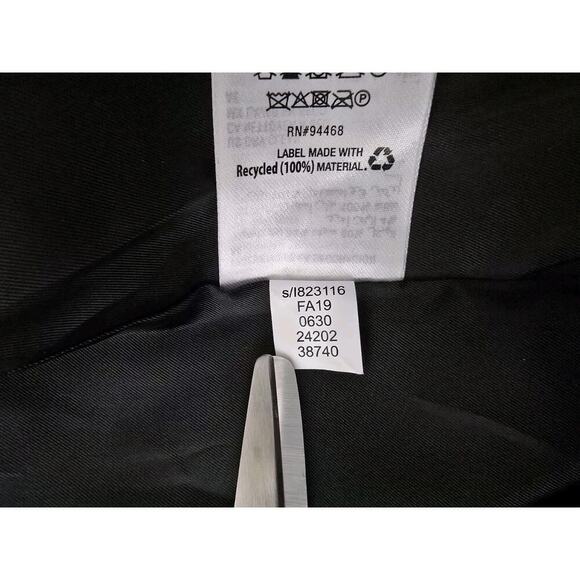 INC‎ International Concepts Wool Coat Faux Fur Collar Belted Black XXL Mob Wife - Picture 6 of 11